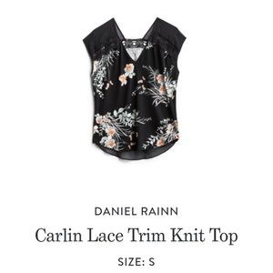 Daniel Rainn Lace Knit Top